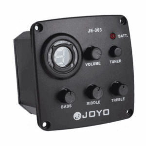 Preamp y Ecualizador JE-303 con Tuner para Guitarra Acústica Joyo