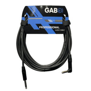 Cable Guitarra 1/4” Ángulo a Recto (4,6 m) GABO Audio Pro