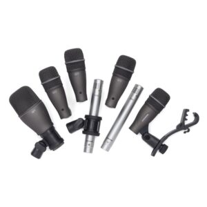 set de microfonos para bateria acustica Samson DK707 - 7 Piezas