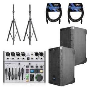 Pack DJ Flow 8 - Mixer + Parlante + Atriles